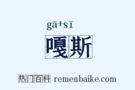 嘎斯是什么意思的图片